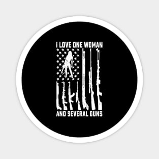 I Love One Wo And Several Guns Ny Gun Owner Magnet